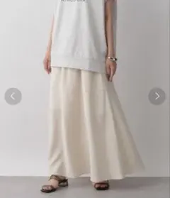 新品未使用　LOWRYS FARM キリカエフレアロングスカート