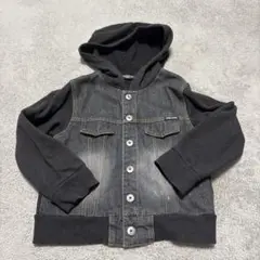 COMME CA ISM フード付きデニムジャケット 100A
