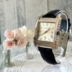 バーバリー 腕時計 メンズ BU1550 白 ホワイトシルバー スクエア型 ロゴ 質屋かんてい局オンラインショップ / BURBERRY【バーバリー