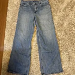 UNIQLO JEANS ワイドレッグデニムライトブルー