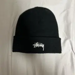 STUSSY ニット帽 ビーニー ブラック