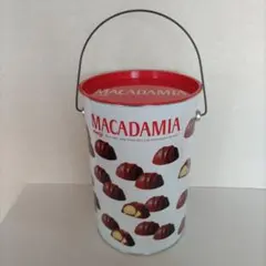 明治チョコレート マカダミアナッツ 蓋 持ち手付き 缶ケース