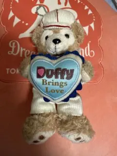 ディズニーバレンタイン2010 ダッフィーのぬいぐるみバッジ