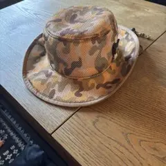 DOUBLE_B ミキハウス カモフラ柄 メッシュハット 54cm