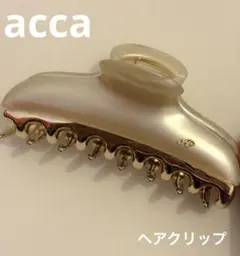 acca ヘアクリップ ホワイト ゴールド - メルカリ