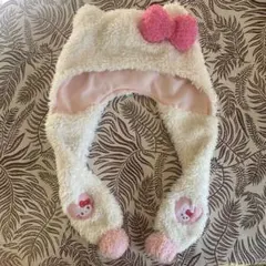 USJ ハローキティ 帽子　マフラー　ファンキャップ　ユニバ