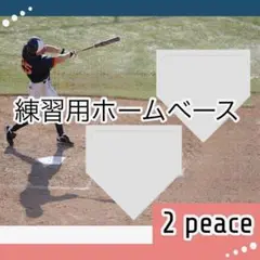 2枚セット★ホームベース 練習 野球 軽量 持ち運び バッティング
