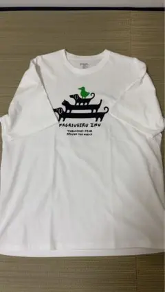graniph 犬とカモのイラスト Tシャツ XL
