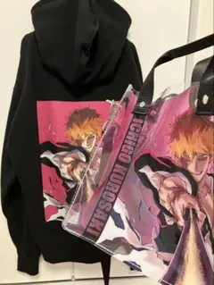 BLEACH 黒崎一護 パーカー クリアバック - メルカリ