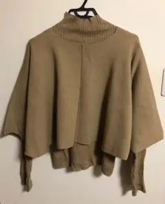 【RADIATE /SCOT CLUB系列】タートルネック ケープセーター 付き