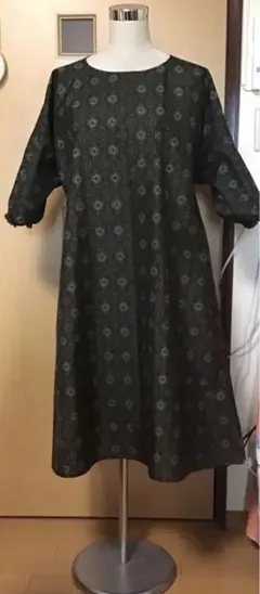 大島紬✨No.248 ゆったり❤️ワンピース　身幅60