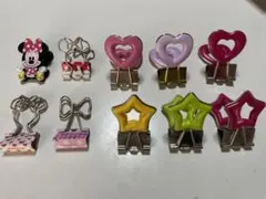 ハート 星 ミニー リボン クリップ