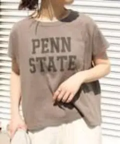 ジャーナルスタンダード　ライディングハイ　別注　ロゴTシャツ　FREE　ブラウンのサムネイル