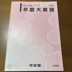 河合塾 2025 完成シリーズ 早慶大英語 - メルカリ