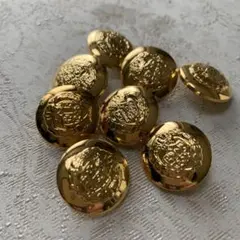 ゴールド エンブレムボタン 8個セット　金色