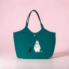 新品　カラー　トートバック　ナイロン　撥水　エコバッグ　ムーミン　レディースｖ