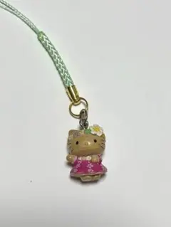 希少　レア　ご当地キティ　ストラップ　根付け　ハワイ限定　フラダンス　アロハ