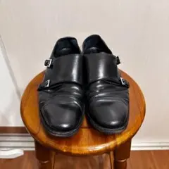 PRADA　レザー ダブルモンクシューズ　sh159