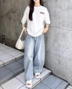 INGNI デニムカーブパンツ