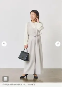 美品【cahoさんコラボ】シフォンドッキング オールインワン-short