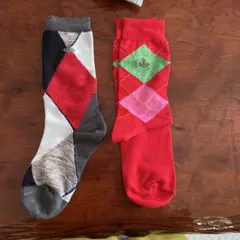 ヴィアンウエストウッドメンズソックス2枚セット