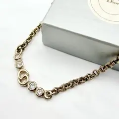 3141-7 極美品✨ Dior ネックレス CD ロゴ 希少 刻印 cm - メルカリ