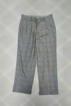 グレー系チェック スラックス