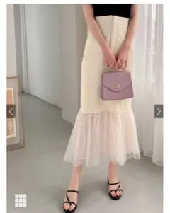 GRL gm624 チュールドッキングマーメイドスカート