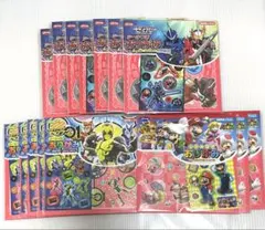 スーパーマリオ・仮面ライダーセイバー・ゼロワン　　　シール付きおりがみ　15個