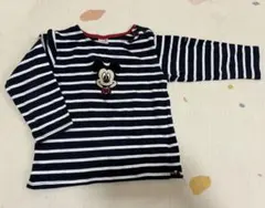 petit main ミッキーマウス 長袖カットソー 100