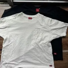 【美品】Dickies Tシャツ 2枚セット XXL ホワイト ブラック白 黒
