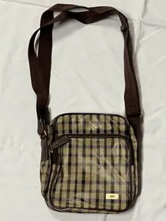 DAKS チェック柄 ショルダーバッグ