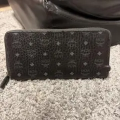 MCM 長財布 ラウンドファスナー ブラック