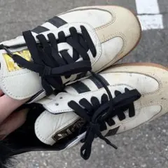 adidas Gazelle ホワイト/ブラック スニーカー