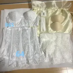 セモアブライダルインナーB65 64、ペチパンツ付き