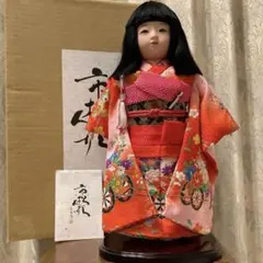 作家物/かわいい市松人形/公司作/日本製/高さ40cm/紙元箱/栞/保管状態良好