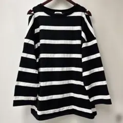 ニコアンド　肩あき　ロンT カットソー　ボーダー