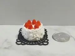 〔1〕苺のデコレーションケーキ ミニチュアスイーツ