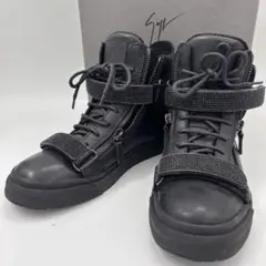 【未使用】ジュゼッペザノッティ ラインストーン ハイカットスニーカー ブラック 2025年最新】Giuseppe Zanottiの人気アイテム - メルカリ