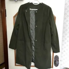 KOBE LETTUCE カーキ ノーカラーコート