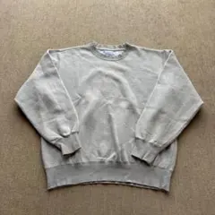 【人気】チャンピオン スウェット グレー M 刺繍ロゴ ワンポイント