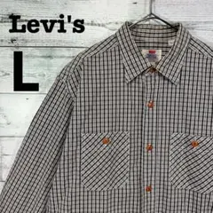 90s Levi's リーバイス チェック柄 デニムシャツ Lサイズ