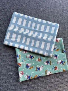 ハンドメイド ポケットティッシュケース 2枚セット 北欧柄 くま柄