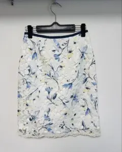 アプリワイザーリッシェ花柄刺繍レーススカートサイズ01