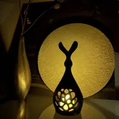 【アートセット販売】宵の月と兎 インテリア ジャパンディ 和モダン 風流のサムネイル
