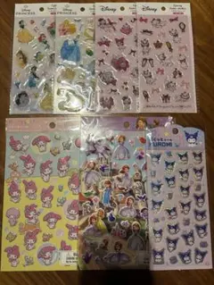 新品　ディズニー　プリンセス　マリー　ソフィア　マイメロディ　クロミ　シール