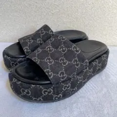 GUCCI グッチ　サンダル　総柄　GG柄
