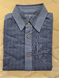 ブルーブルー　オクラ　藍染シャツ　 Mサイズ