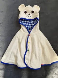 ミキハウス　 ポンチョくまさん　羽織り　MIKIHOUSE