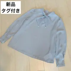 ROPE】花柄シアーブラウス リボン付き ブラック ウエスト調整可 - メルカリ